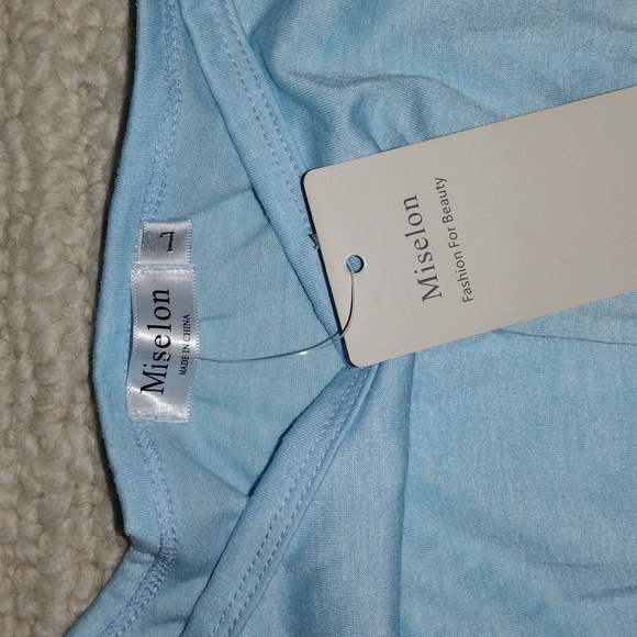 Chic Sky Blue Cutout Dress - Picture 2 of 4